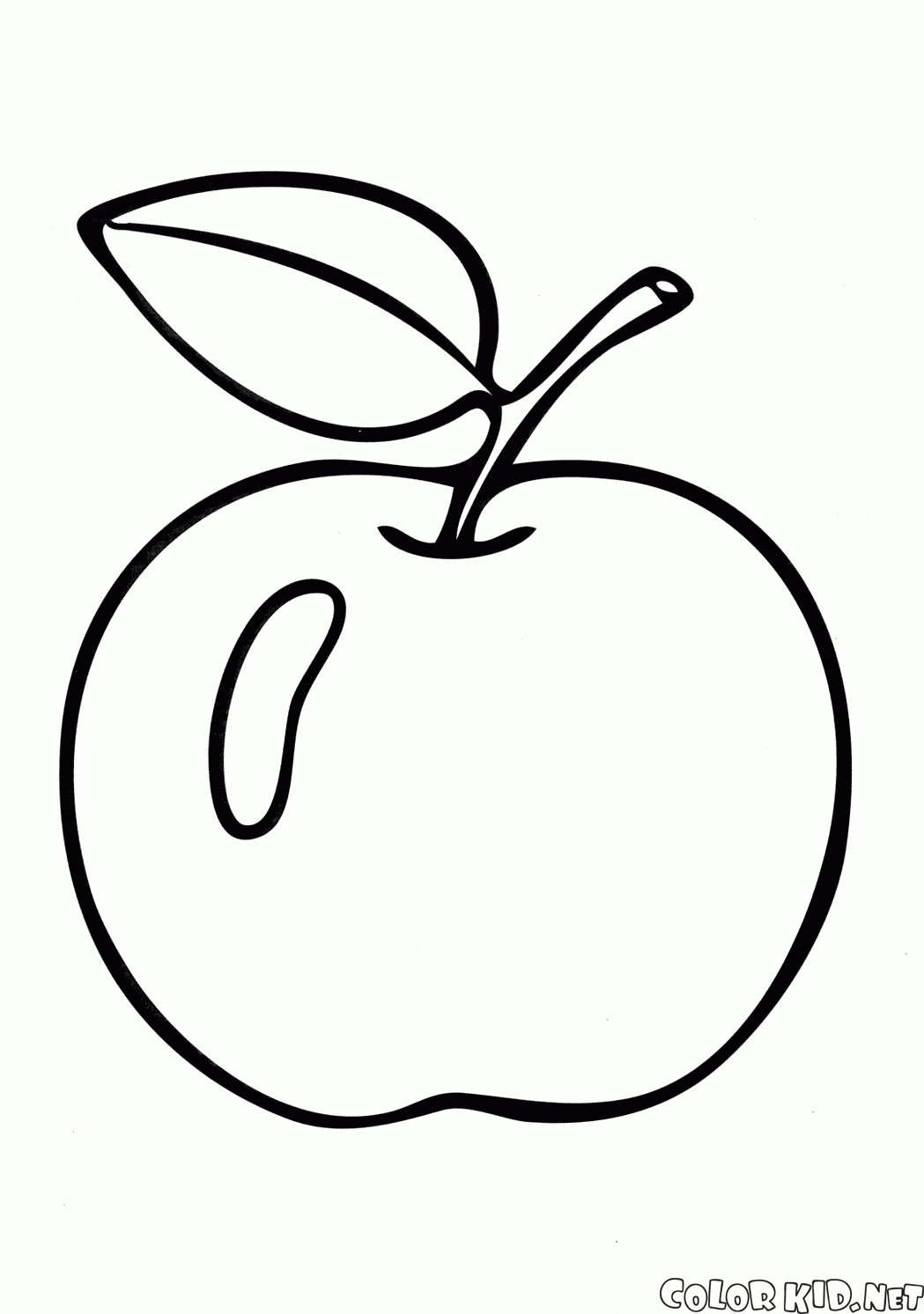 رسم كرتوني تفاحة تلوين - لبس رسمي