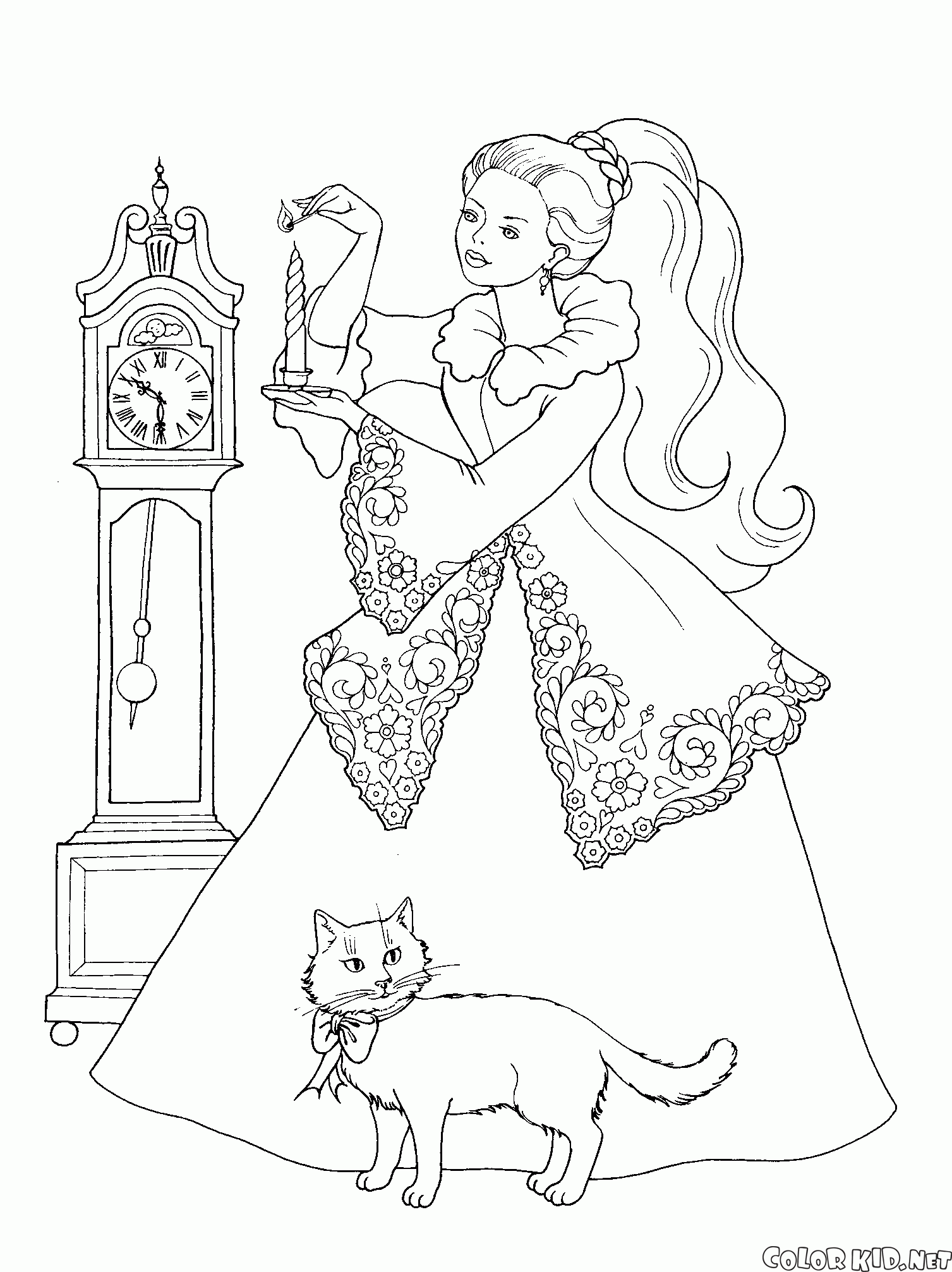 الأميرة والقط