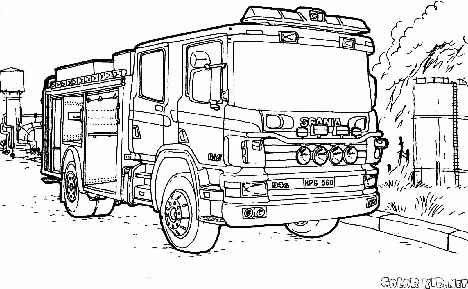 شاحنة إطفاء سكانيا