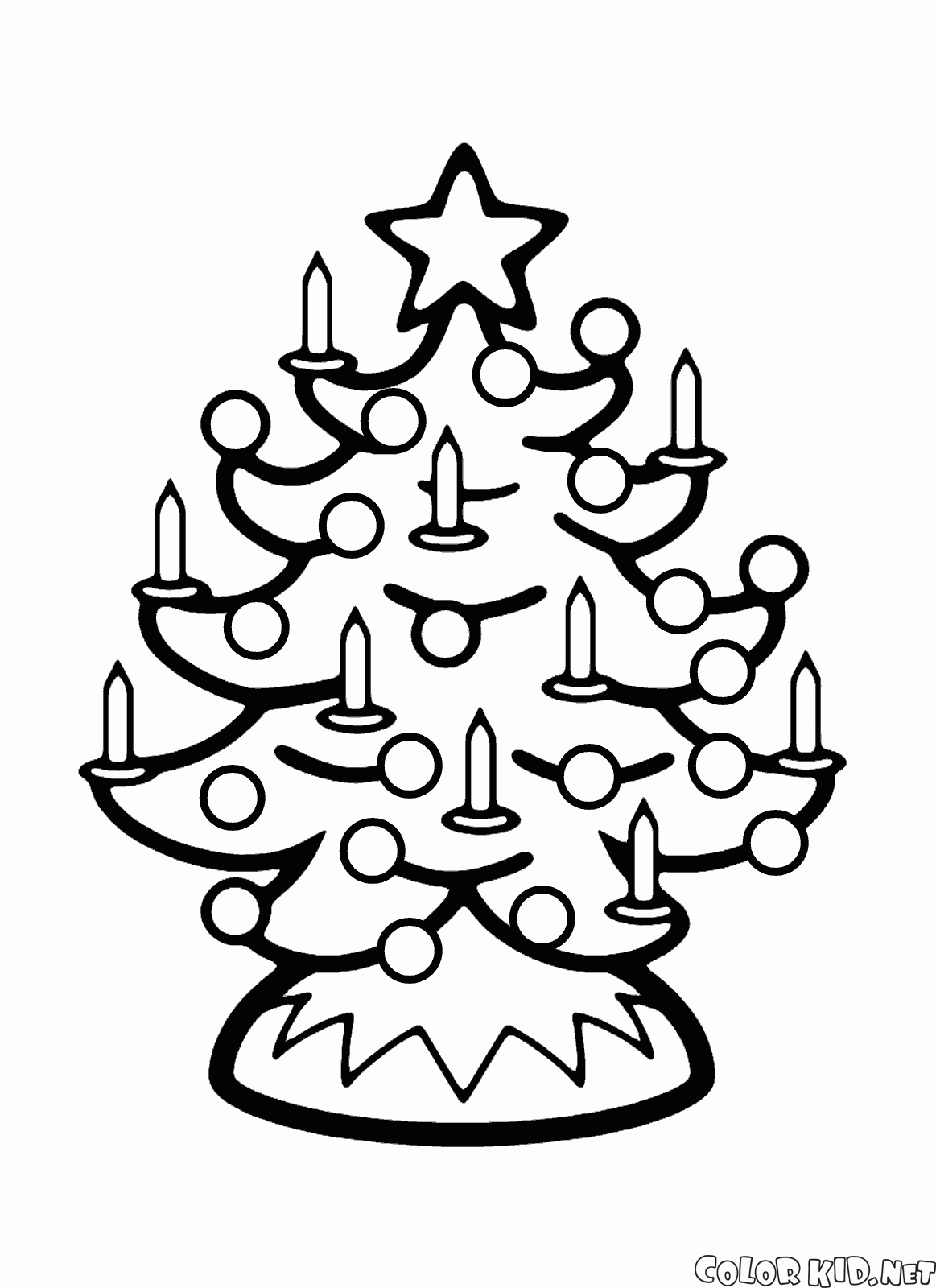 الشموع على شجرة عيد الميلاد