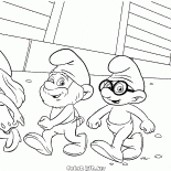 سنفورة وبابا سنفور