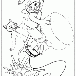 يجلس على الفلين