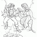 رابونزيل يشفي فلين