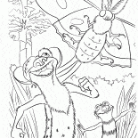 باك و فراشة.