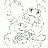 الأطفال ديناصور يفقس