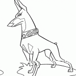 طوق كهربائي على الكلب