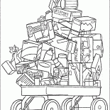 عربة مع الغذاء