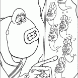 العلجوم والضفادع الصغيرة