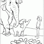 ماوكلي والطفل الفيل