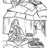 بوكاهونتاس هو الطبخ