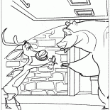 الغزلان يقدم بعض الفاكهة