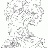 أليس تنام تحت الشجرة