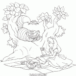 حزب الشاي مع القط شيشاير