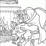 وحش مع كتاب