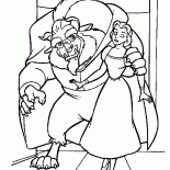 حسناء يمشي مع وحش