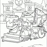 ماكينة رصف الأسفلت في مقاطعة