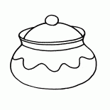 وعاء مع غطاء