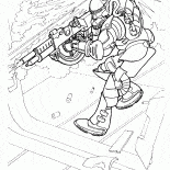 الجندي من المستقبل في العمل