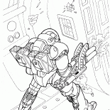 رجل في بدلة فضاء عسكرية