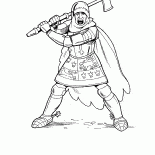 فارس مع الفأس