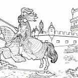 فارس على ظهور الخيل