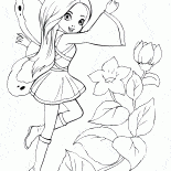 جنية مع عصا سحرية