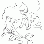 عفريت يتحدث مع الطيور