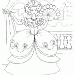 الأميرة على شرفة