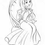 الأميرة تنظيف شعرها