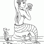 حورية البحر مع لؤلؤة