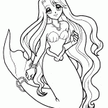 حورية البحر الصغيرة في مزاج جيد