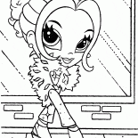 فتاة مع وشاح