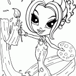 فتاة الفنان