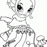 فتاة في بانشو