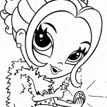 فتاة بتصحيح الماكياج