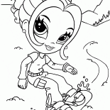 فتاة على الجليد