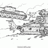 T-34 في معركة
