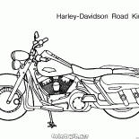 دراجة نارية واقفة