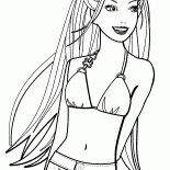 باربي في ملابس السباحة