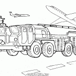 سيارة إطفاء المطار