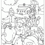 اليقطين في الحديقة