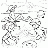 متعة الصيف في النهر