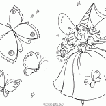 جنية في حديقة جميلة