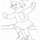 الفتاة التزلج