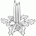 شموع عيد الميلاد