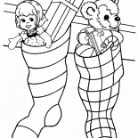 هدايا عيد الميلاد في جوارب