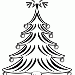 متوهجة غيض من شجرة عيد الميلاد