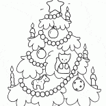 شجرة عيد الميلاد في المساء