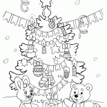 السنة الجديدة وشجرة عيد الميلاد