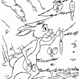 أرنب يزين شجرة عيد الميلاد